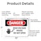 Signmission High Voltage Inside Do Not Open Danger Sign, Aluminum, 10in W x 7in L, 2PK OS-2PACK-DS-A-710-L-1333 - alternate 4